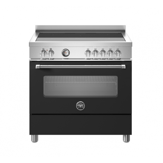 BERTAZZONI MAS95I1ENEC Κουζίνα Ηλεκτρική με Επαγωγικές Εστίες 90cm Μαύρο